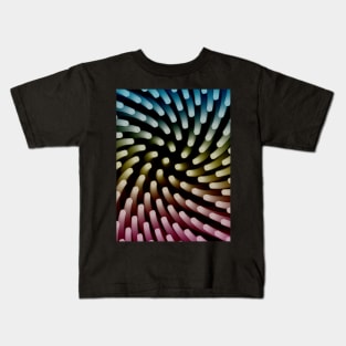 Geometric Swirl #1 - Repeat Pattern Modular Synth Art Kids T-Shirt